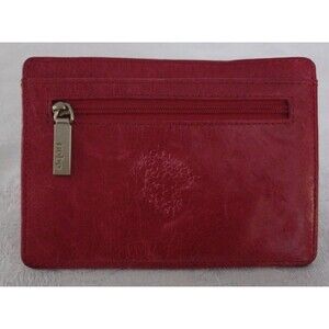 HOBO THE ORIGINAL EURO SLIDE WALLET CARD STACKER ID CASE FUSCIA LEATHER